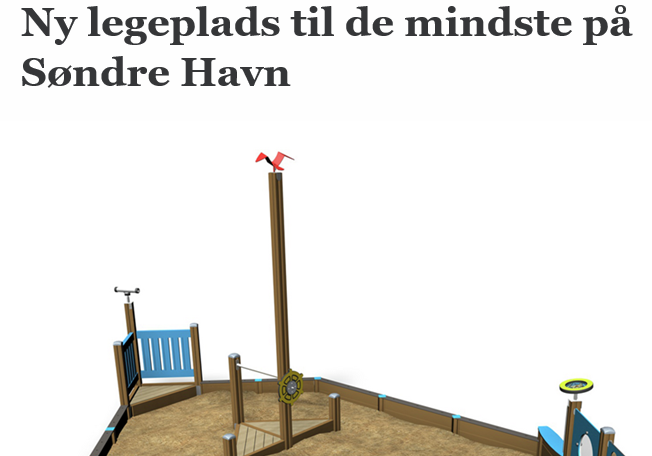 Ny legeplads til de mindste på Søndre Havn