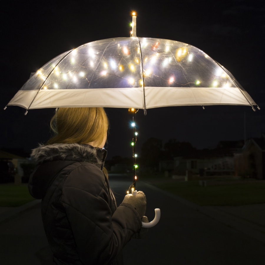 Kyndelmisse: Lav en funklende lysparaply